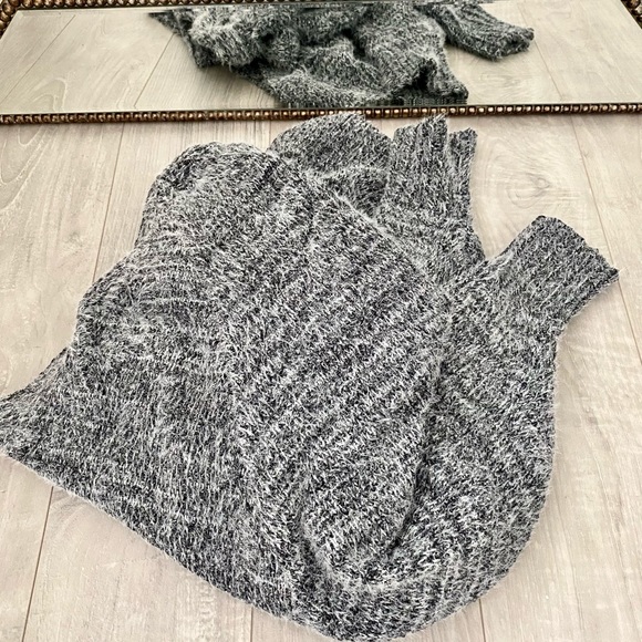 🆕 Grey Batwing Sweater Open Cardigan - Picture 7 of 8